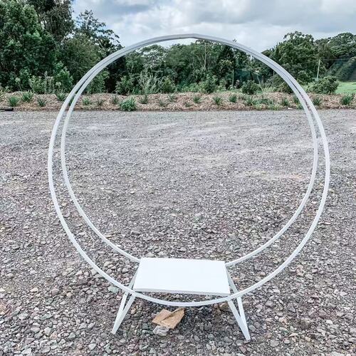 Large View 80cm Diameter White Cake Stand/Arch Centerpiece