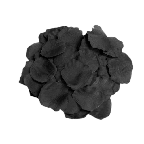 Large View Rose Petals  - Black -100pk