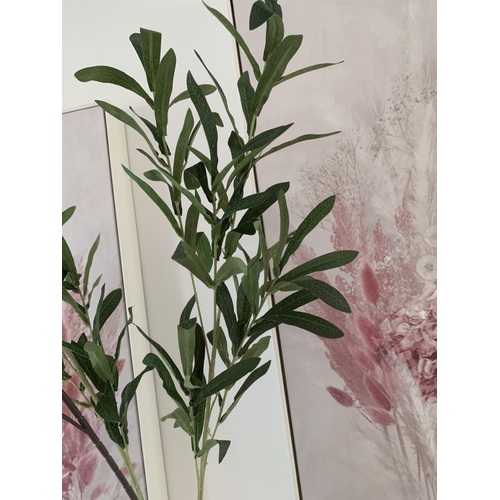 Large View 95cm Artificial Leaf Olive Branch - Green