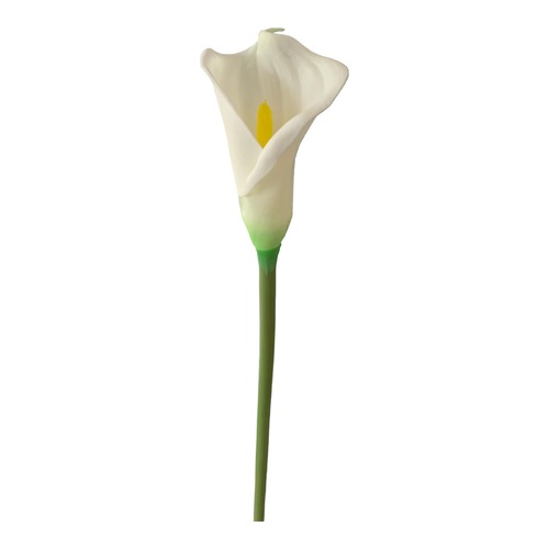 Large View 70cm Real Touch Calla Lily - White