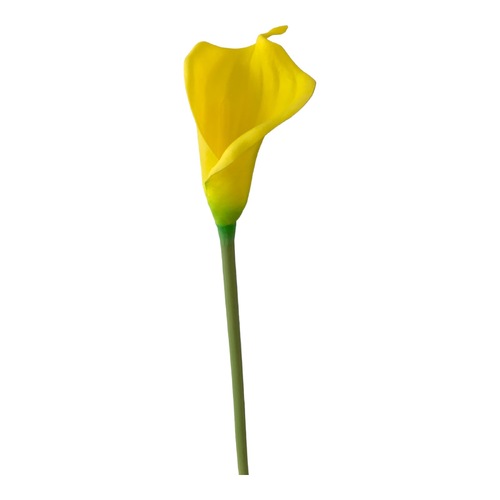 Large View 70cm Real Touch Calla Lily - Yellow