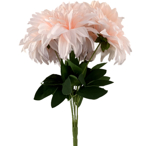 Large View 40cm - 7 Head Dahlia Bush - Soft Pink