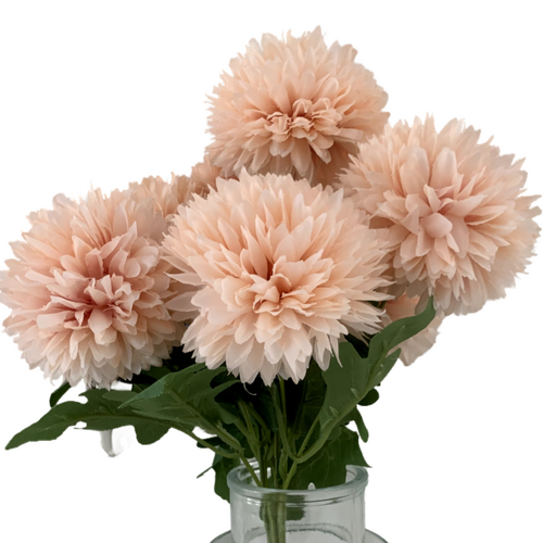 Large View 7 Head Dahlia Bouquet - Soft Pink