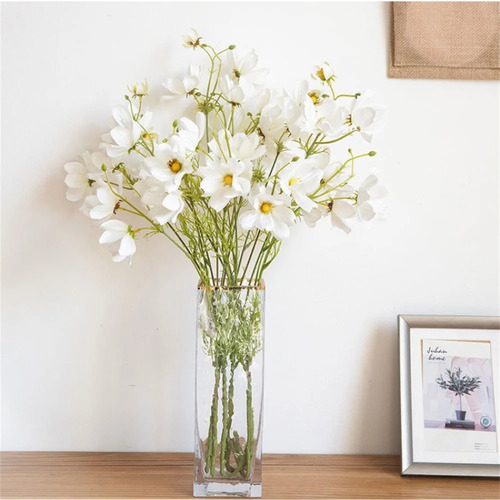 Large View 60cm White Cosmos Stem