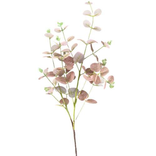 Large View 90cm Dusty Pink Native Eucalyptus Leaf Bunch (Realistic Touch)