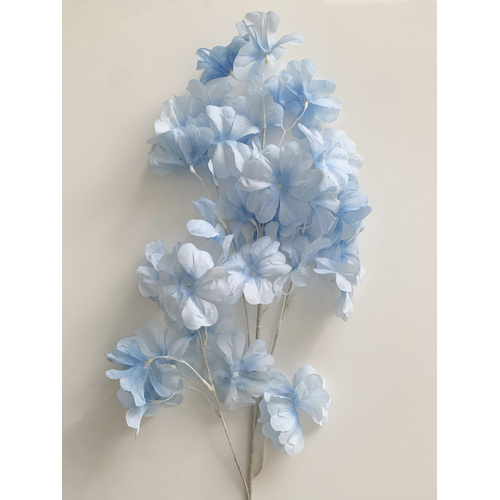 Large View 80cm - Cherry Blossom/Sakura Flower Spray - Blue