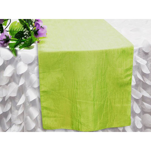 Large View Table Runner (Taffeta Crinkle) - Apple Green