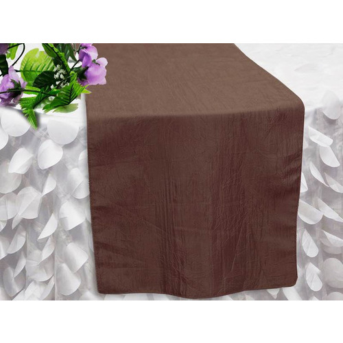 Large View Table Runner (Taffeta Crinkle) - Chocolate