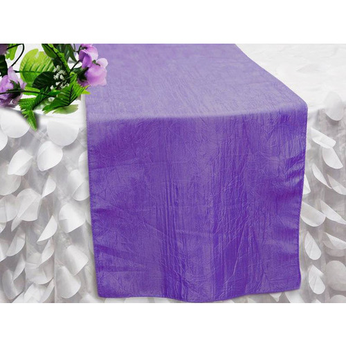 Large View Table Runner (Taffeta Crinkle) - Purple