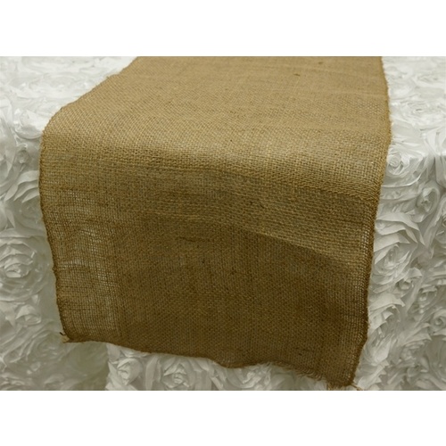 Large View Jute/Burlap Natural Table Runner - Shabby Chic Country