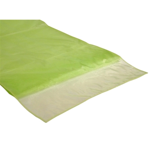 Large View Organza (Regular) Table Runner - Apple Green