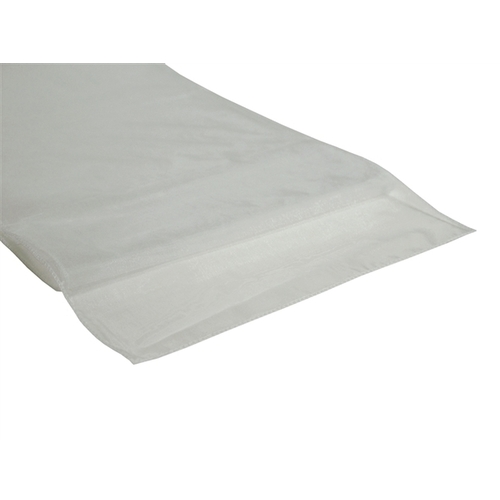 Large View Organza (Regular) Table Runner - White