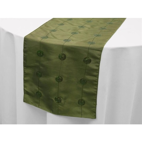 Large View Taffeta & Sequin  Sequin  Table Runner - WILLOW