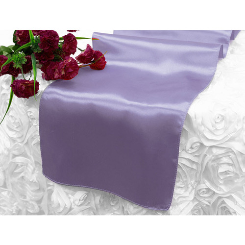 Large View Table Runner Satin - Lavender 