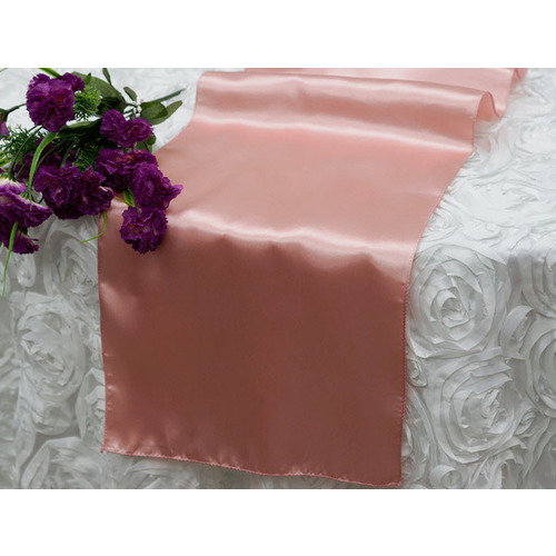 Large View Table Runner Satin - Mauve