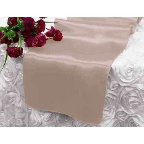 Large View Table Runner Satin - Nude