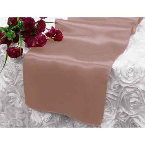 Large View Table Runner Satin - Rose Gold (Pink Tone)