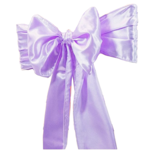 Large View Chair Sash - Satin - Lavender