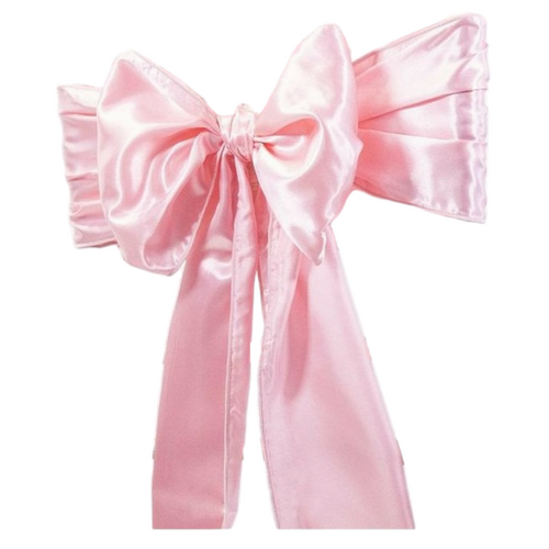 Large View Chair Sash - Satin - Pink