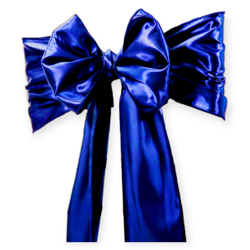 Large View Chair Sash - Satin - Royal