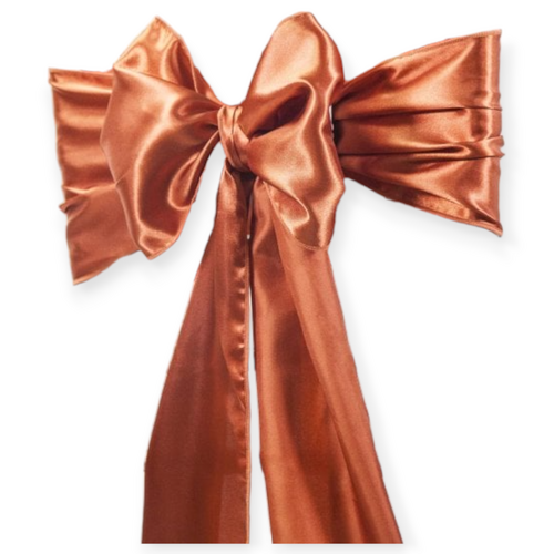 Large View Chair Sash - Satin - Rust