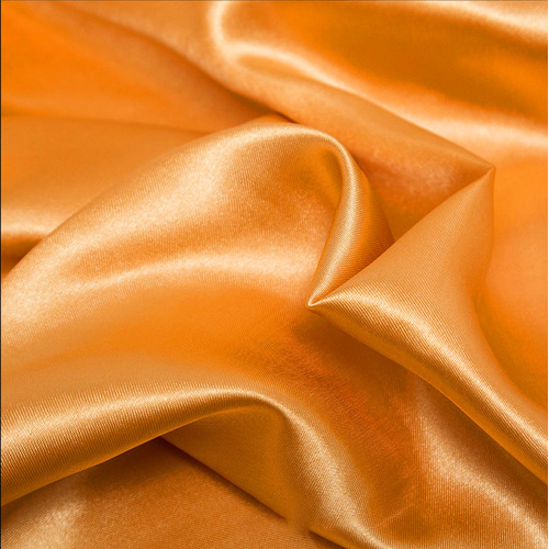 Large View 70cm x 18m Satin Fabric - Gold