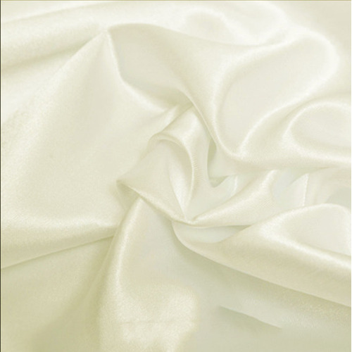 Large View 70cm x 18m Satin Fabric -  Ivory