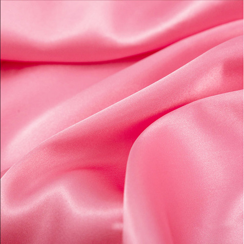 Large View 70cm x 18m Satin Fabric -  Pink