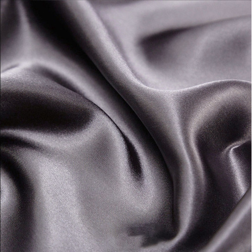 Large View 70cm x 18m Satin Fabric -  Silver (light Grey)