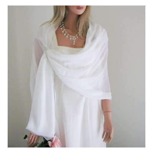 Shawl Bridal Chiffon White Wedding Superstore Based in QLD