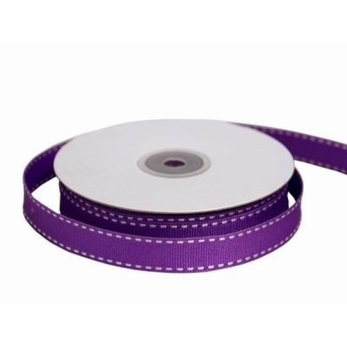 Large View 5/8 inch Stitched - 25yds - Purple