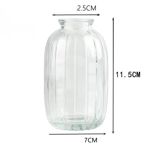 Large View Clear Glass Bud Vase - 7cm x 11cm