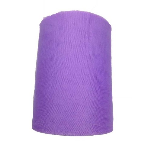 Large View 6inch x 100yd Tulle Roll - Light Purple  CLEARANCE