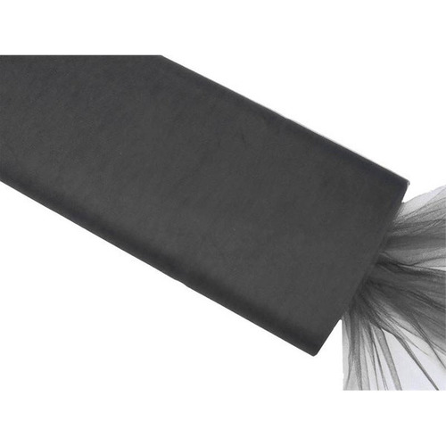 Large View 54inch x 40yd Tulle Bolt - Black