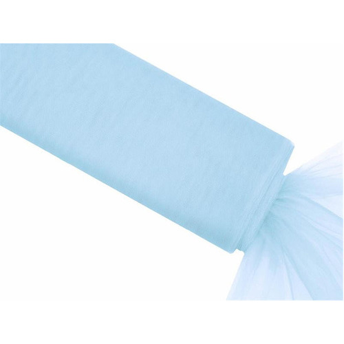 Large View 54inch x 40yd Tulle Bolt - Blue