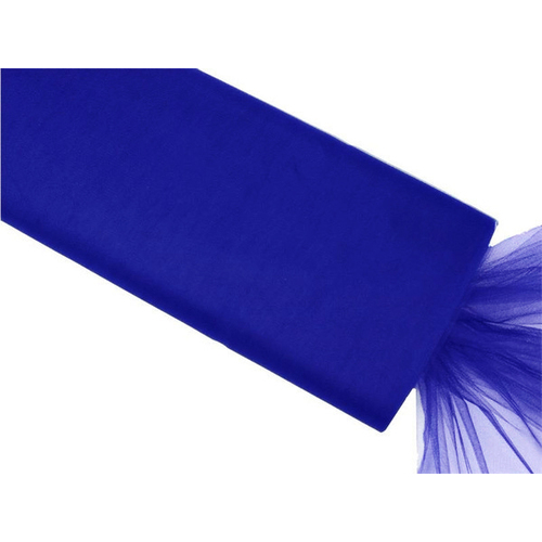 Large View 54inch x 40yd Tulle Bolt - Dark Blue