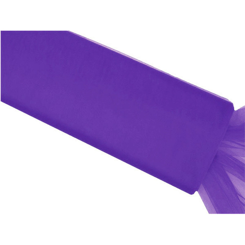 Large View 54inch x 40yd Tulle Bolt - Purple