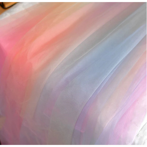 Large View 54inch x 40yd Tulle Bolt - Rainbow 1