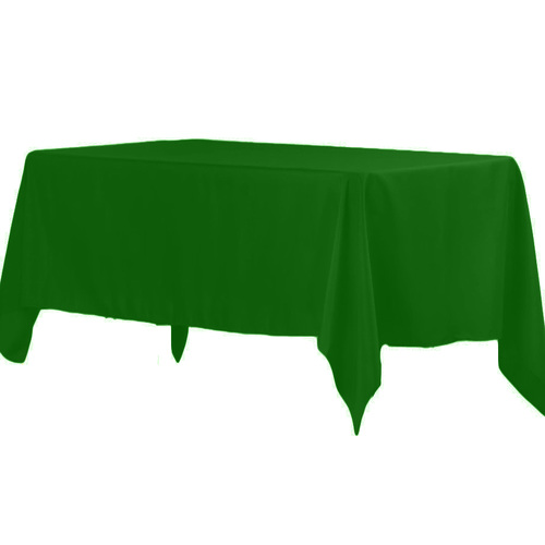 Large View 182x305cm Polyester Tablecloth - Emerald Trestle