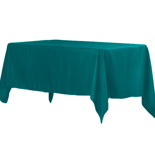 Large View 182x305cm Polyester Tablecloth - Turquoise Trestle (green toned) Trestle 