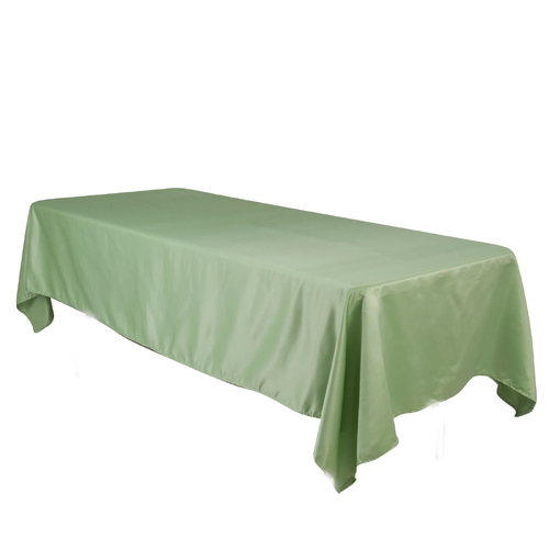 Large View 90x120inch (230x305cm) Satin Tablecloth - Dusty Willow