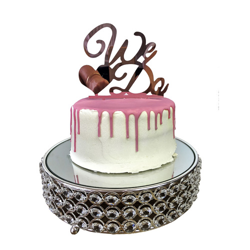 Large View Rose Gold - WE DO Acrylic Cake Topper