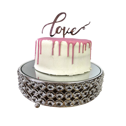 Large View Rose Gold - LOVE Acrylic Cake Topper