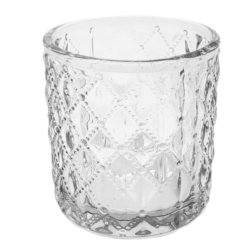 Large View 7cm - Clear Tea Light/Votive Candle Holder