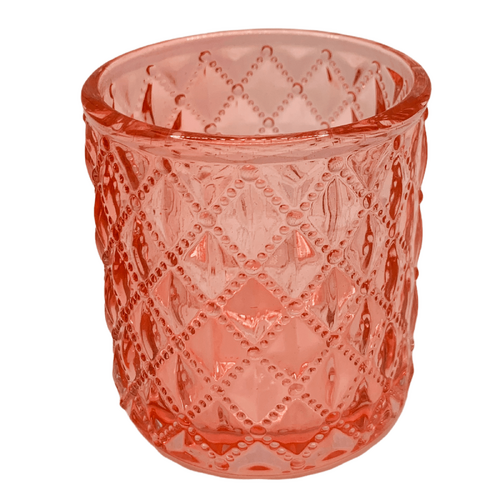 Large View 7cm - Pink Tea Light/Votive Candle Holder