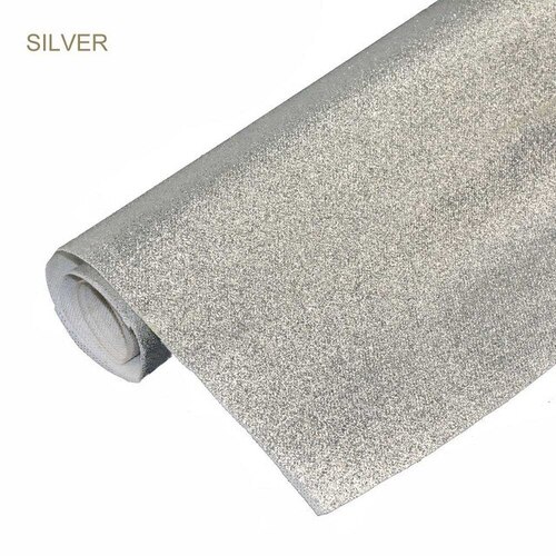 Large View 1.45mx10m Silver Glitter Aisle Runner Carpet