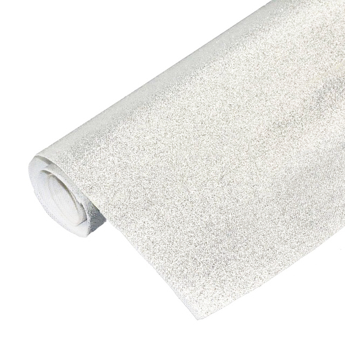 Large View 1.45mx10m White Glitter Aisle Runner Carpet