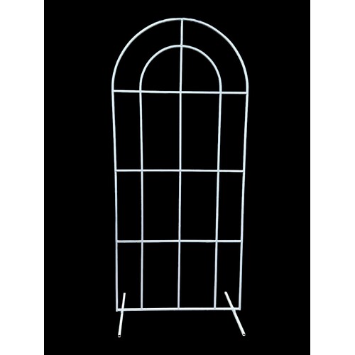 Large View 225cm Window Style Arch - White