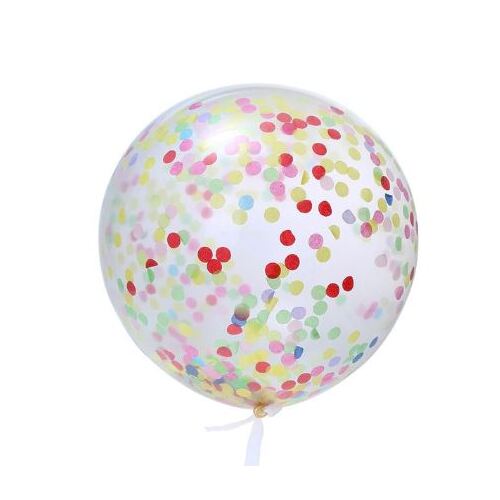 Large View 90cm Giant Multi Confetti Balloon