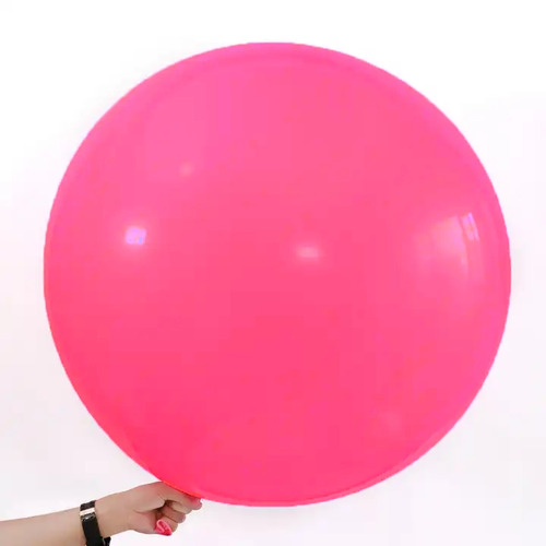 Large View 90cm Giant Hot Pink Latex Balloon